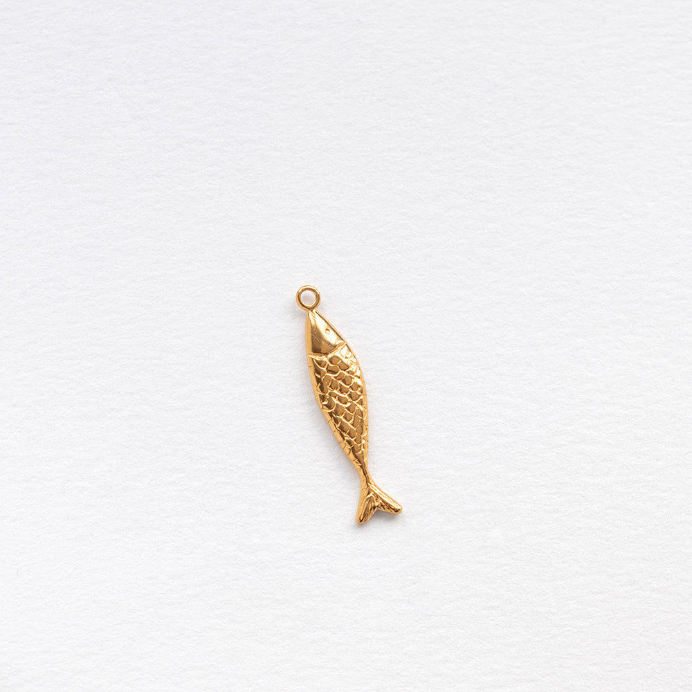 Diving barbouni earring charm gold
