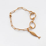 Diving barbouni necklace charm gold