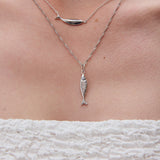 Diving barbouni necklace charm silver