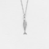 Diving barbouni necklace charm silver