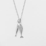 Diving barbouni necklace charm silver
