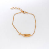 Diving tuna bracelet gold
