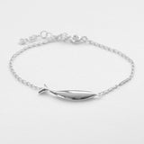 Diving tuna bracelet silver