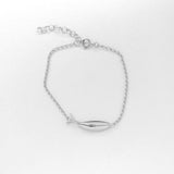 Diving tuna bracelet silver