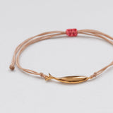 Diving tuna bracelet with thread gold