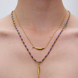 Diving tuna necklace gold