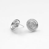 Spinning earrings silver