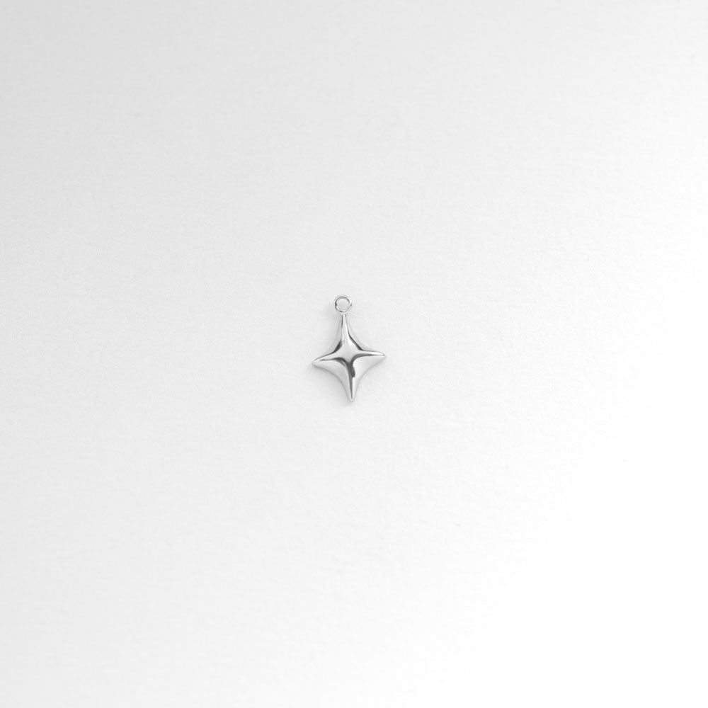 Gazing earring charm silver