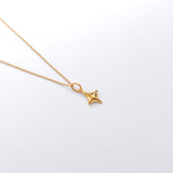 Gazing necklace gold