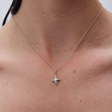 Gazing necklace silver