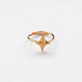 Gazing single ring gold
