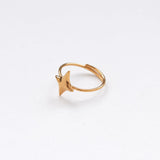 Gazing single ring gold