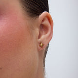 Gazing single earrings gold