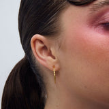 Hiking earrings gold