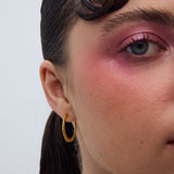 Hiking earrings gold