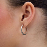 Hiking earrings silver