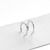 Hiking earrings silver