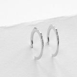 Hiking earrings silver