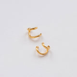 Hugging cuff earring gold