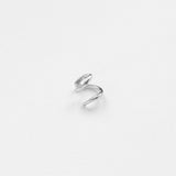 Hugging cuff earring silver