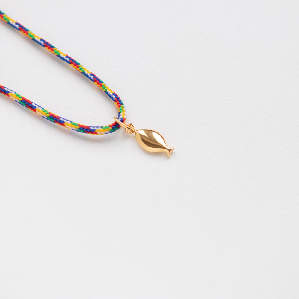 Lithrini necklace with thread gold