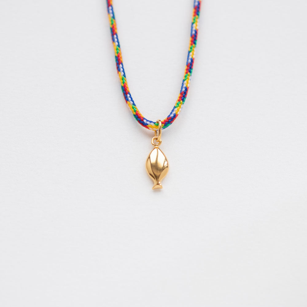 Lithrini necklace with thread gold