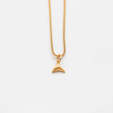 Mermaid necklace charm gold