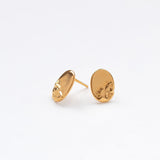 Sailing stud earrings gold