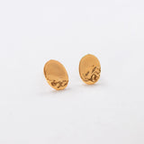 Sailing stud earrings gold
