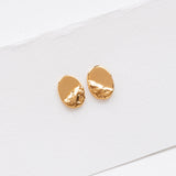 Sailing stud earrings gold