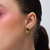 Sailing stud earrings gold