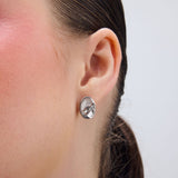 Sailing stud earrings silver
