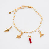 Stevie anklet gold