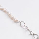 Strolling half&half bracelet silver