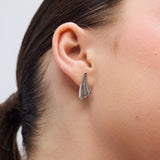 Surfing earrings silver