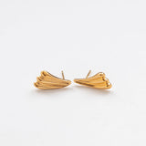 Surfing earrings gold