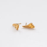 Surfing earrings gold