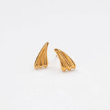 Surfing earrings gold