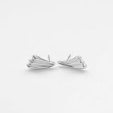 Surfing earrings silver