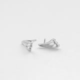 Surfing earrings silver