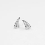 Surfing earrings silver