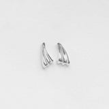 Surfing earrings silver