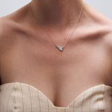 Surfing necklace silver