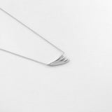 Surfing necklace silver