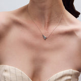 Surfing necklace silver