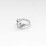 Surfing ring silver