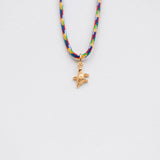 Tartaruga necklace with thread gold