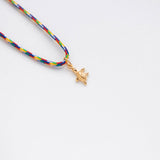 Tartaruga necklace with thread gold