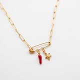 Vibing necklace gold