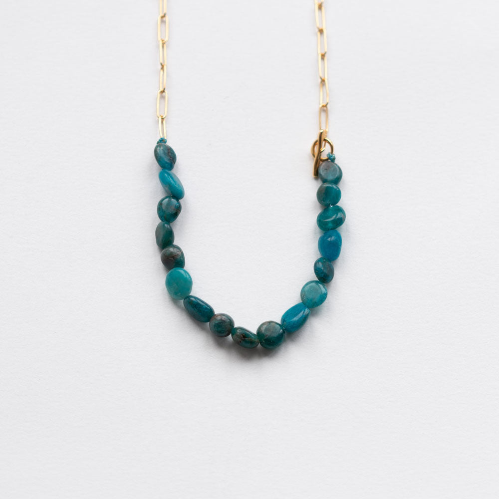 Votsalo apatite necklace gold